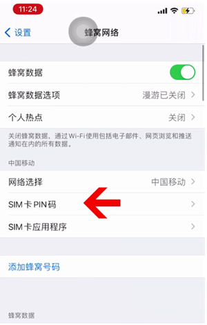 红河苹果14维修网分享如何给iPhone14的SIM卡设置密码 